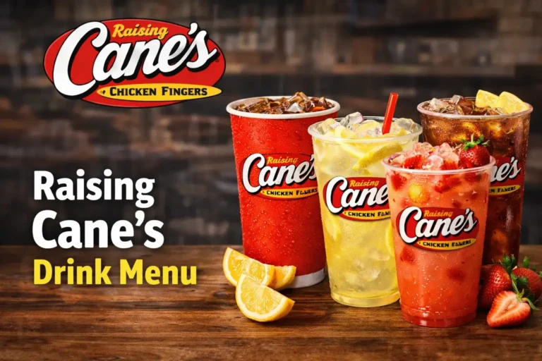 Raising Cane’s Drinks Menu With Prices
