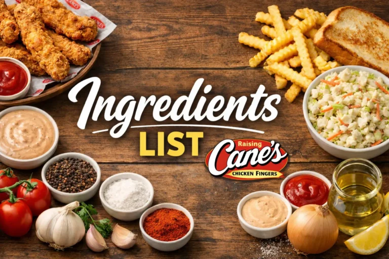 Raising Cane’s Ingredients List